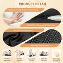 Wedge Pillow, Ergonomic Memory Foam 27 Support Cushion for Spine, Hip & Back Alignment, Positioning Pillow with Removable Cover for Adult Bed, Lounge, Reading & Relaxation