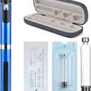 60 Unit Peptide Pen, Reusable Injection Pen with 2pcs 3ml Cartridges and Protect Case,Clear Dose Window,Daily Use(Royal Blue)