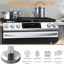 atgestore DG64-00975A 001 NE/NX9000T Stove Knobs Replacement for Samsung Stove Parts DG94-03443A NX60T8511SS/AA Samsung Range Parts Burner Knobs Gray Plastic Gas Cooktop Control Knobs 5 Pcs