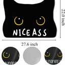 Cat Bath Mat Black Cat Rug Nice Ass Funny Cats Lovers Hydrophilic Polyurethane Floor Mat Non SIip Bath Mats Non SIip Bath Mats for Bathroom Kitchen Bedroom, Decorations Gift 27.5 x 22.0 Inches rug1049