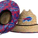 NFL Team Logo Americana Floral Lifeguard Beach Straw Sun Hat