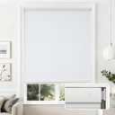Joydeco No Tools No Drill Cordless Cellular Shades, Light Filtering Honeycomb Blinds for Indoor Windows, Thermal Insulating & Noise Reducing (White, 19" W x 36" H)