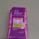 Poise Daily Liners, Incontinence Panty Liners for Bladder Leaks, 2 Drop Very Light Absorbency, Regular Length, 48 Count of Pantiliners