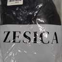 ZESICA Women's Summer Two Pieces Suits Set 2026 Short Sleeve Blazer Wide Leg Pants Business Casual Outfits Sets, Black, Large