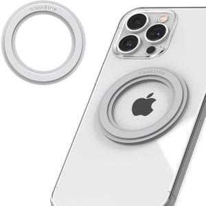 SleekStrip Mag Ring MagSafe Magnetic Ring Adapter for iPhone Android Kindle Strong Adhesive MagSafe Sticker for Phone Case Back of Phone Magnetic Converter Kit Accessory