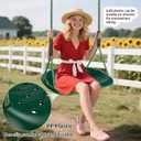 Heavy Duty Swing Seat, 550LBS Capacity Outdoor Swing Seat for Adults & Kids, Green