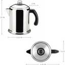 Farberware Classic Yosemite Stainless Steel Stovetop Coffee Percolator - 8 Cup, Silver