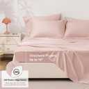Love's Cabin Queen Comforter Set Blush Pink, 7 Pieces Queen Bed in a Bag, All Season Bedding Sets with 1 Comforter, 1 Flat Sheet, 1 Fitted Sheet, 2 Pillowcase and 2 Pillow Sham | Soft, Breathable, Lightweight, Comfortable