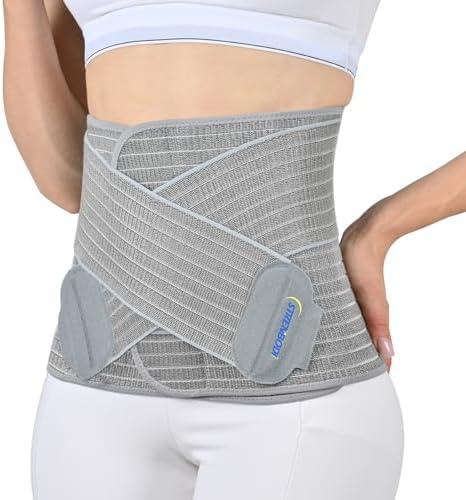 Abdominal Binder Post Surgery Postpartum Belly Band, C-section Belly Binder, Girdle for Postnatal, Adjustable Belly Wrap, Stomach Compression Hernia Belt For Men or Women After Pregnancy, Hysterectomy, L/XL