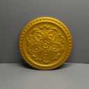 Ekena Millwork CM16ERIGS 16-7/8" x 5/8" Emeryville Ceiling Medallion, Iridescent Gold