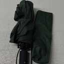 Conlun Travel Inverted Umbrella Compact Windproof- Automatic reverse Umbrellas for Rain - Folding Portable 10 Ribs Large Umbrella (XL (46inch), Green-46inch)