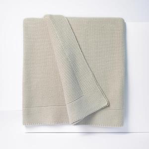100% Cotton Knitted Throw Blanket Oeko-TEX Certified, Breathable & Soft, 50" x 60" Substantial All-Season Blanket for Couch, Bed, Home Dcor and Gifting - 2 lb (Silver Gray)