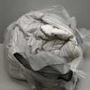 LEMIROE Vintage Botanical White Cotton Comforter King Size - Elegant Gray Flowers and Taupe Branches on White, Light Gray Striped Back, 3PC Lightweight Bedding Set with Ultra-Soft Alternative Fill