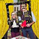 KatchOn, New Years Photo Booth Props Frame Set - 30 Inch- Pack of 38 | New Years Eve Photo Booth Props for Happy New Years Decorations 2026 | Gold Foil Fringe Curtains for NYE Decorations 2026