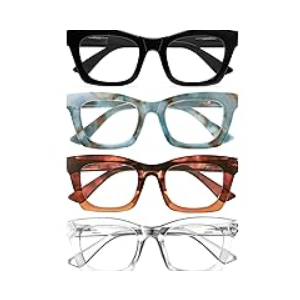 CCVOO 2.0 Reading Glasses for Women, Stylish Eyeglasses, Blue Light Readers for Women, Computer Eye Glasses, Cheaters