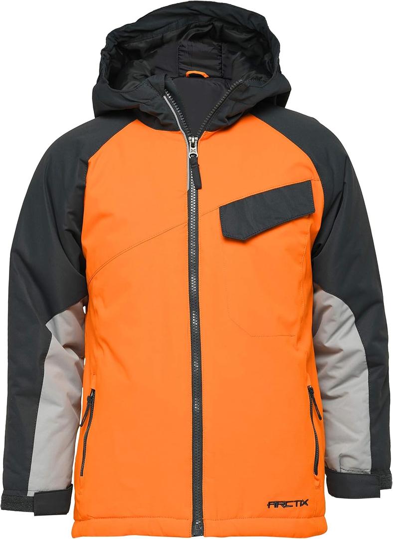 Arctix unisex-child Cyclops Insulated Jacket, Orange, 4T