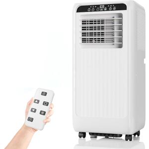 8000 BTU Portable Air Conditioners, 3-in-1 Portable AC Unit Up to 350 Sq.Ft with Dehumidifier, Quiet Air Conditioner with Remote Control, Fast Cool, 24H Timer, Bedroom, Office, Apartments, Black