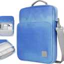 Dadanism 9-11 Inch Tablet Sleeve Bag Carrying Case with Shoulder Strap for iPad (A16) 11", iPad 10th Gen 10.9", iPad Air M4/Pro M5 11", iPad 9/8/7th 10.2", Galaxy Tab A11+ Plus 11", Blue Mist