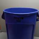 Rubbermaid Commercial Products BRUTE Heavy-Duty Round Trash/Garbage Can, 20-Gallon, Blue, for Landscapers/Construction Sites/Restaurants/Back of House/Offices/Warehouses/Commercial Environments