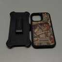 OtterBox iPhone 15 Pro (Only) Defender Series Case - Realtree Edge (Blaze Orange/Black/RT Edge), Rugged & Durable, with Port Protection, Includes Holster Clip Kickstand