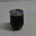 Oggi Cheers Insulated Wine Tumbler, 12-Ounce, Black (8145.3)