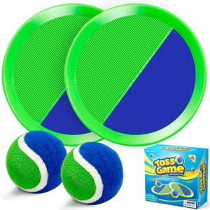 Ball Catch Game, Kids Toss Game for Ages 3 4 5 6 7 812 Year Old Boy Girl, Catching Balls Set with 2 Ball Paddles for Outdoor Yard Game, Pool or Beach Toys for Birthday Gifts Easter Basket Stuffers
