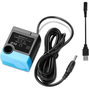 SP-400LV Cat Water Fountain Pump, VinDox USB Plug Replacement Pump Compatible with Drinkwell Ceramic, Butterfly, Seaside, Stainless Steel, 360 Plastic Pet Water Fountain (No USB Adapter)