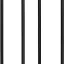 Amazon Basics Two-Tier Indoor Outdoor Metal Round Plant Stand for Multiple Plants, Rustproof Flower Holder with Plant Shelf, Black, Large