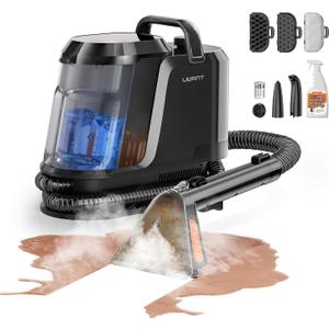 Uwant Carpet Cleaner Machine with Steam&Hot&Cold Water System 18Kpa Powerful Suction Upholstery Cleaner Machine with Pet Pro Cleaner for Pets, Carpet Steam Cleaner Set of 1