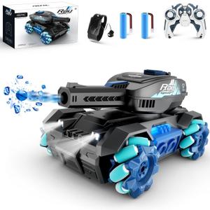 4DRC Y1 RC Truck That Shoots, Drift Gesture Car, RC Monster Truck Scale Water Bullet Shooting, All Terrain 4WD Battle Stunt Car with 360Rotating, Lights Music for Birthday Gifts Kids Age 4-7 8-12 yr