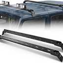 300 LBS Roof Rail Crossbars Rooftop with 4 Pcs LED Lights Bar Compatible for 2007-2026 Jeep Wrangler JK JKU JL JLU Unlimited & Gladiator JT & 84-01 Cherokee XJ Hardtop, Roof Rack Cross Bars