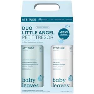 ATTITUDE Baby 2-in-1 Shampoo & Body Wash and Baby Lotion Set, 16 Fl Oz each