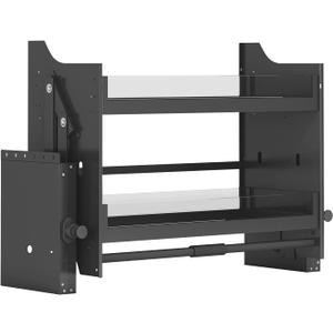 Pull Down Shelf Upper Kitchen Wall Cabinet Storage Organizer (30inch Cabinet) Black