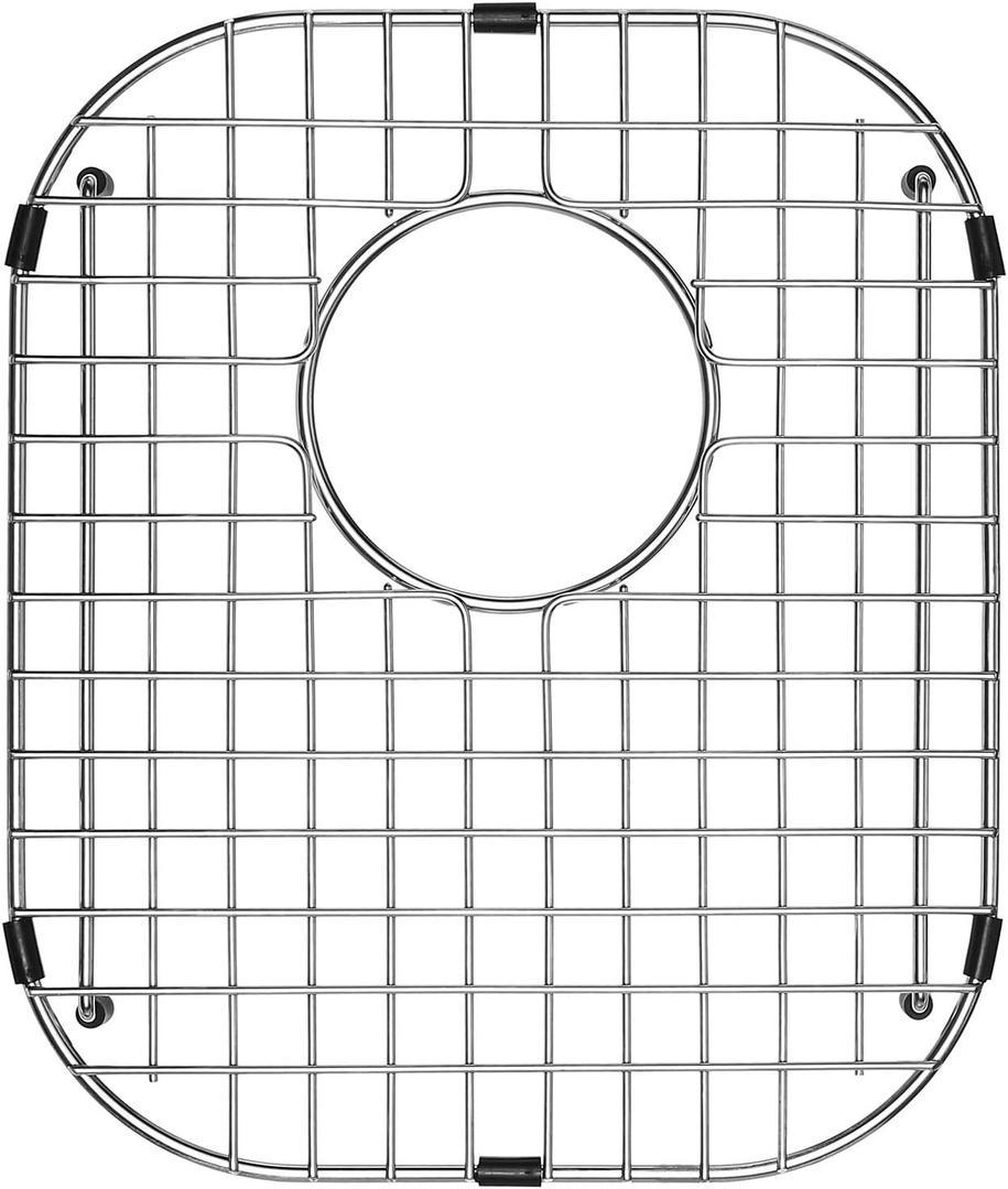 Serene Valley Sink Protector and Kitchen Sink Bottom Grid NDG1518, 304 Premium Stainless Steel, dim 12" x 14 1/8"