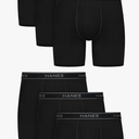 Hanes Men's Underwear Boxer Brief Pack, Performance Stretch Underwear, Moisture-wicking Boxer Briefs for Men, 6-pack Size L