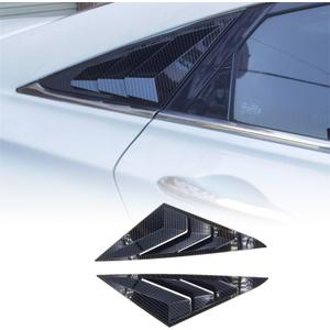 for Hyundai Sonata 2011 2012 2013 2014 Accessories Racing Style Rear Side Window Louvers Side Window Scoop Covers Vent Auto Exterior Decoration Accessories 2PCS(Carbon Fiber)