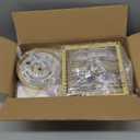 LMQNINE Modern Gold Pendant Light Fixtures for Kitchen Island, Crystal Chandelier Lights Fixture, Elegant Adjustable Pendant Lighting for Dining Room Bedroom (Square 1-Light) (Square-6.29in)