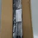 Black Curtain Rod for Windows 28 to 56 Inch, Internal Splicing 1 Inch Diameter Disc, Adjustable Room Darkening Curtain with Aluminum Finials and Brackets, Wrap Around Design