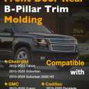 926-241 926-242, B-Pillar Trim Molding, Compatible with 2015-2020 GMC Yukon XL/Cadillac Escalade/Chevy Tahoe Suburban, Front Door Rear Applique, Driver&Passenger Side, Windshield Outer Moulding Kit