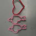 Cupid arrow cookie cutter and heart