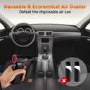 Compressed Air Duster, 130000RPM Super Power Electric Air Dusters with AI Indicator, 5 Gear Brushless Motor, Rechargeable Mini Dust Blower for Computer, Keyboard, House, Outdoor and Car