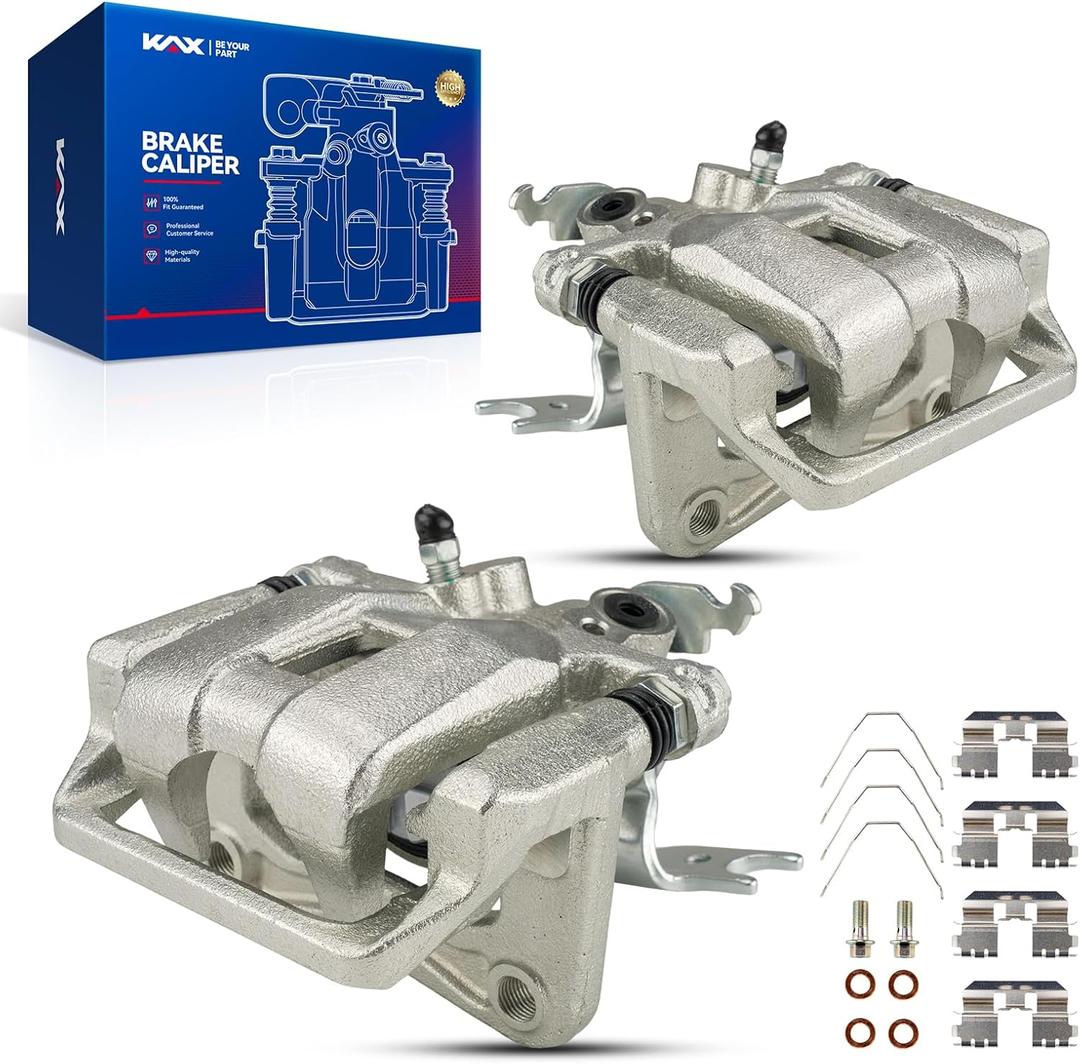 KAX Disc Brake Caliper Assembly For Honda Accord 2008 2009 2010 2011 2012, Acura TSX 2009 2010 2011 2012 2013 2014, Rear Left and Right, Driver and Passenger Side, 2pcs (19B3358+19B3359)