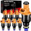 AOTPAT Fuel Injectors V8 Fits for:-Ford for:-Mustang 1996-2004 F150 1989-2003 F250 1989-1999, for:-Mercury Grand Marquis 1992-1997 for:-Lincoln Town Car 1991-1994 OE# 0280150943 8 pcs