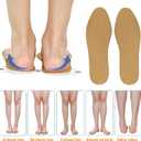 Supination Insoles,O/XO Leg Orthopedic Corrective Brown Insoles,for Foot Alignment,Metatarsalgia,Bow Legs,Posture Improve,for Men and Women(Color: Supination,Size: 43/44)
