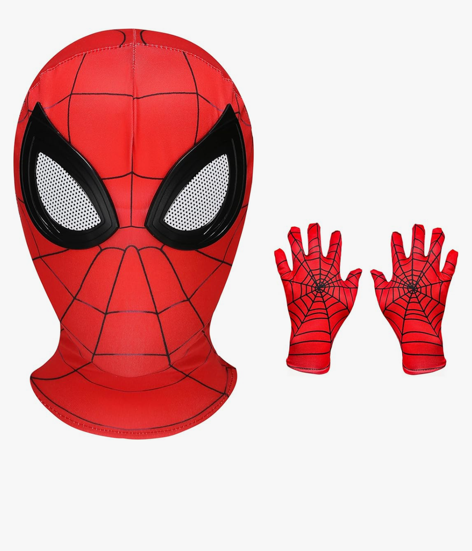 Halloween Mask with Gloves Role Play Costumes Mask for Adult Kids Elastic Fabric