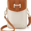 Missnine Small Crossbody Bags for Women Vegan Leather Cell Phone Purses Trendy RFID Wallet Purses with Adjustable Strap