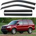 Window Visors Rain Guards Shield for 2003-2008 Honda Pilot, Out-Channel Window Vent Wind Deflectors Visors Shades for 03-08 Pilot