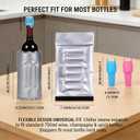 Wine Bottle Cooler Sleeve, Reusable Ice Wine Chiller for 750ml Bottles, Flexible Gel Ice Pack, Keep Wine Cold for Travel, Picnic Party