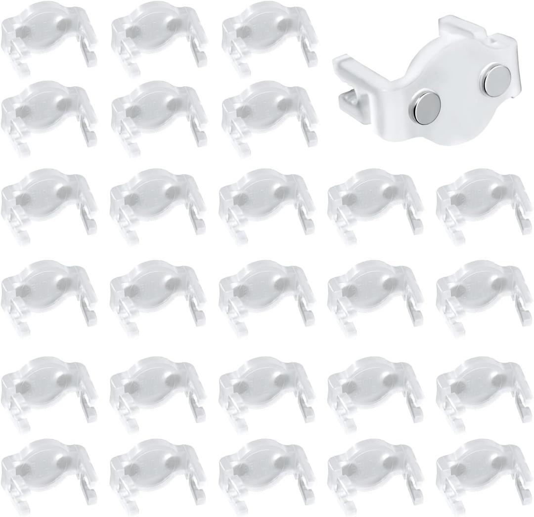 30pcs C9 Socket Clip, Christmas Light Clips C9 Magnetic Light Holders Roof Ridge Light Hook Accessories for Outdoor Patio Holiday Lighting Installation