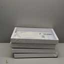 Pack of 4 Expandable Pull Out Cabinet Organizer 21"Deep with Raising Pad for Framed Cabinets,Slide Out Drawers with 4pcs Divider Racks,Roll Out Shelves Adhesive,Adjustable Width 12.05"-20.4"White